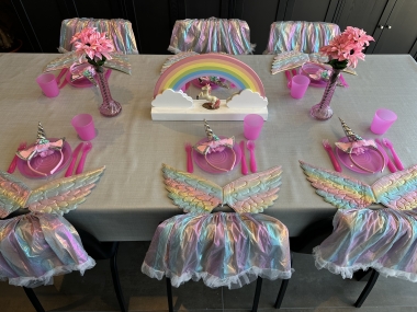 Unicorn kleding inclusief tafeldecoratie